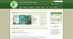 Desktop Screenshot of prairietrailslibrary.org